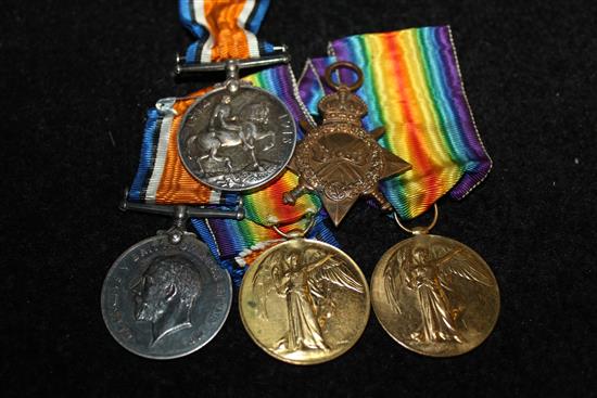 Two First World War medals & 1 pair